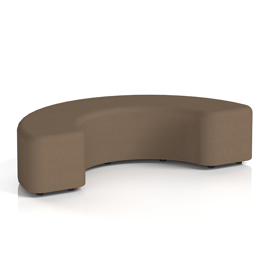 Harlestone Curved Stool in Single Tone - 180 degree curves