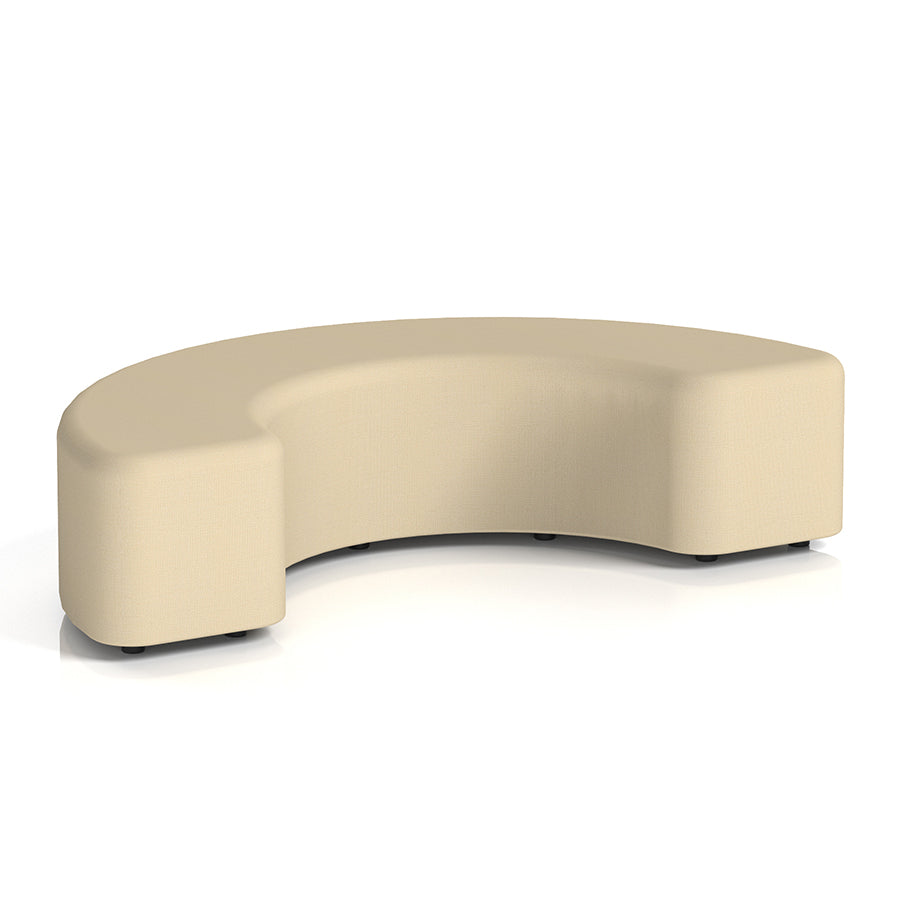 Harlestone Curved Stool in Single Tone - 180 degree curves