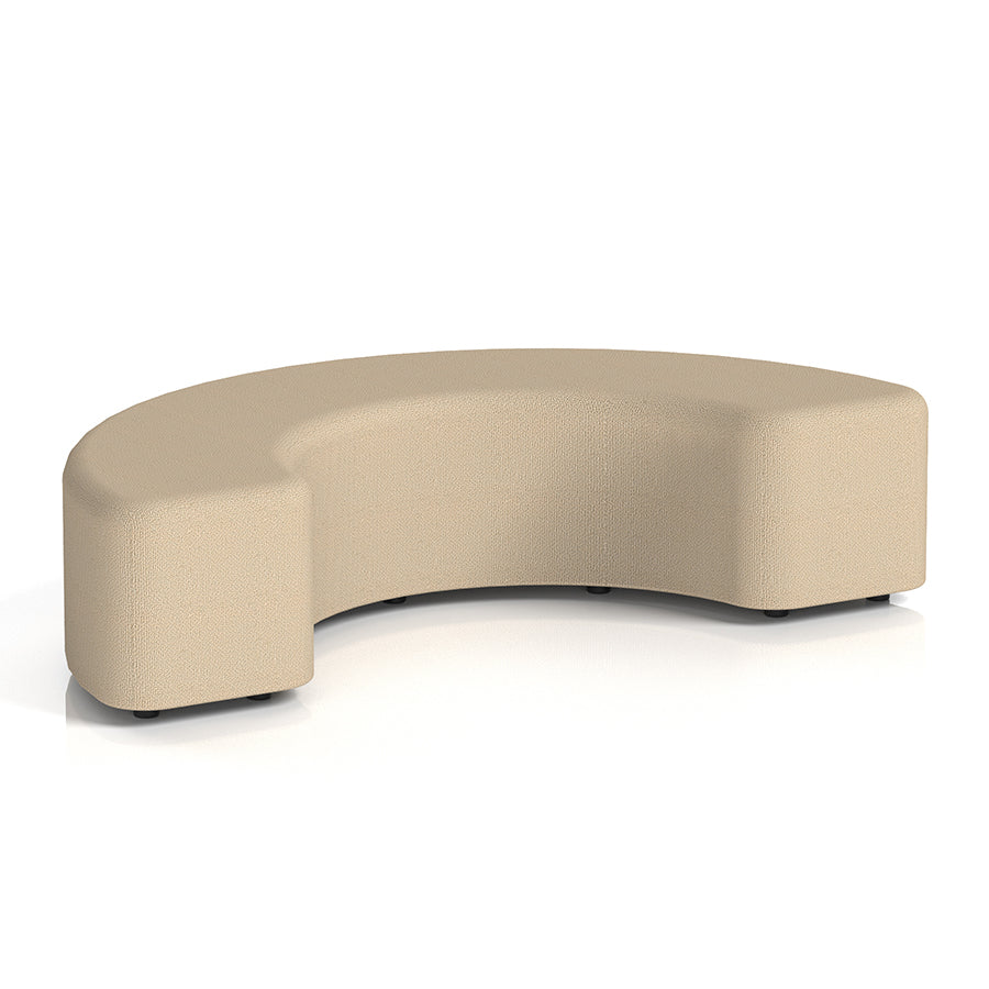 Harlestone Curved Stool in Single Tone - 180 degree curves