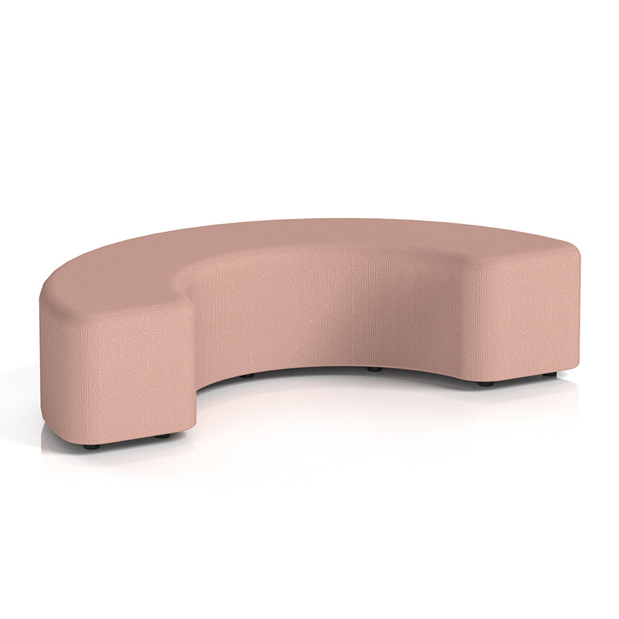 Harlestone Curved Stool in Single Tone - 180 degree curves