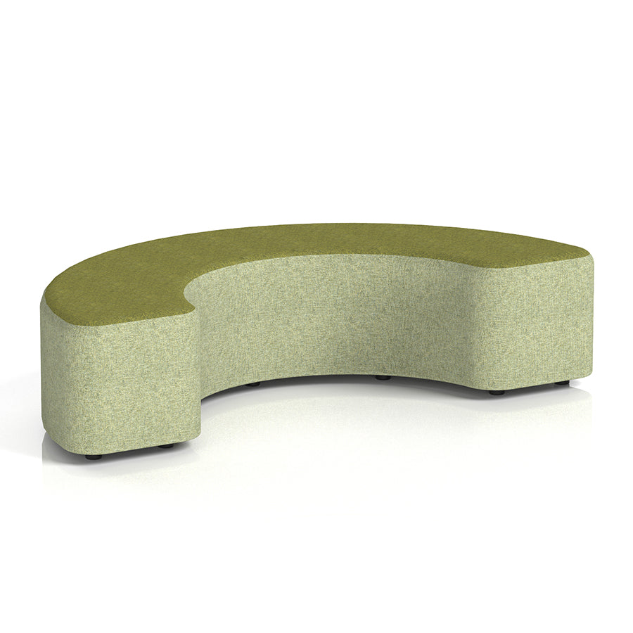 Harlestone Curved Stool in Two Tone - 180 degree curves