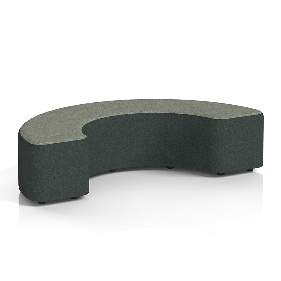 Harlestone Curved Stool in Two Tone - 180 degree curves