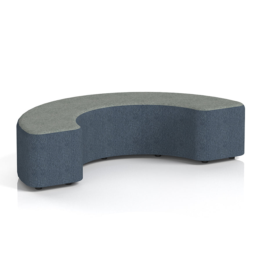 Harlestone Curved Stool in Two Tone - 180 degree curves