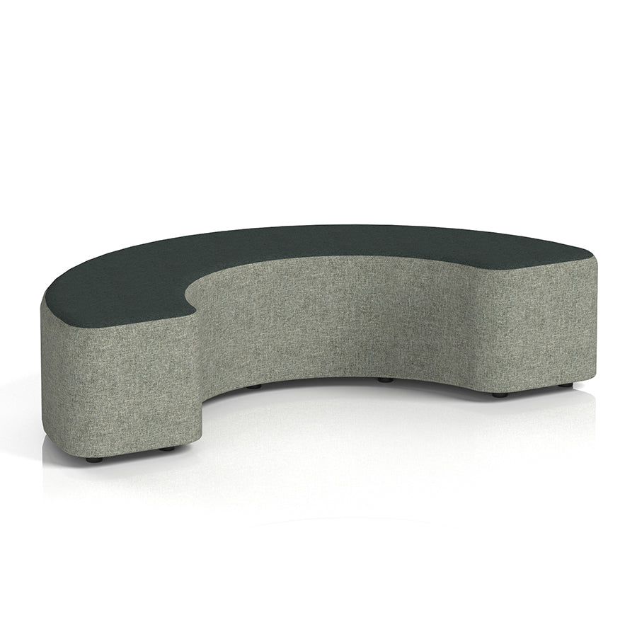 Harlestone Curved Stool in Two Tone - 180 degree curves