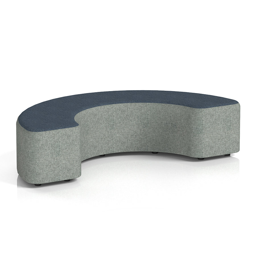 Harlestone Curved Stool in Two Tone - 180 degree curves