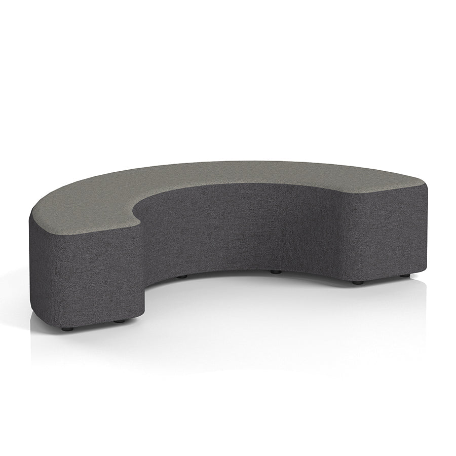 Harlestone Curved Stool in Two Tone - 180 degree curves