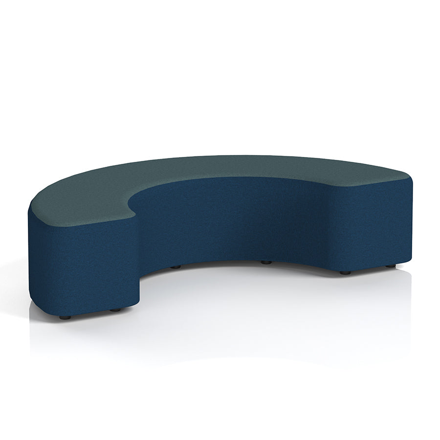 Harlestone Curved Stool in Two Tone - 180 degree curves