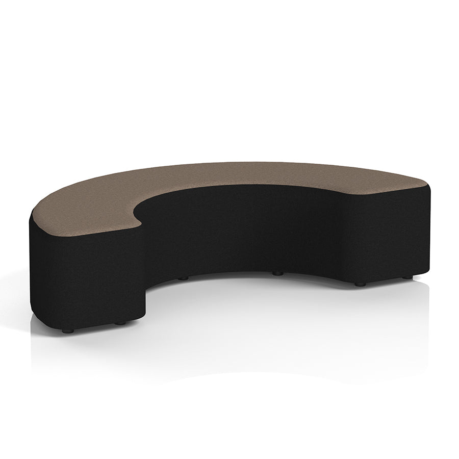 Harlestone Curved Stool in Two Tone - 180 degree curves