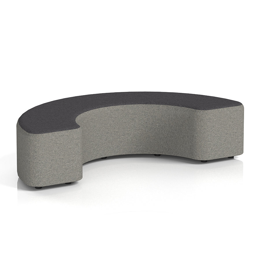 Harlestone Curved Stool in Two Tone - 180 degree curves
