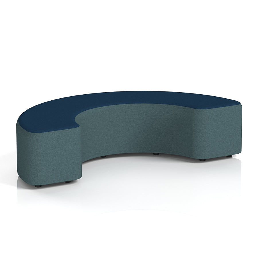 Harlestone Curved Stool in Two Tone - 180 degree curves