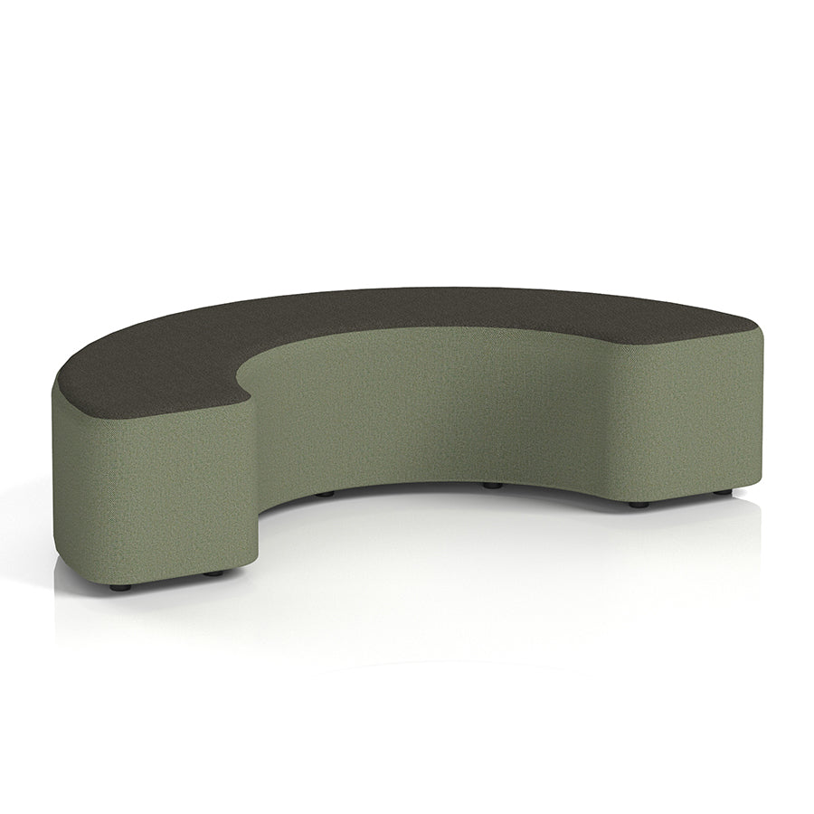 Harlestone Curved Stool in Two Tone - 180 degree curves