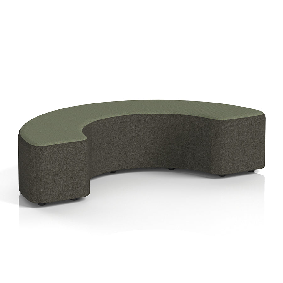 Harlestone Curved Stool in Two Tone - 180 degree curves