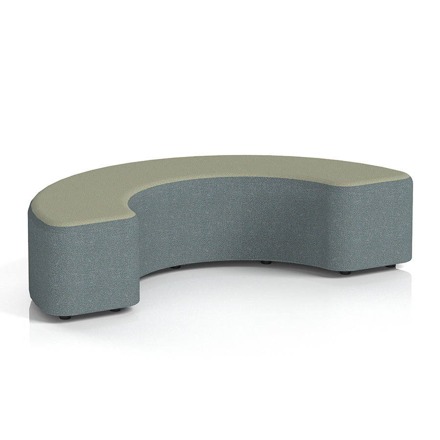 Harlestone Curved Stool in Two Tone - 180 degree curves