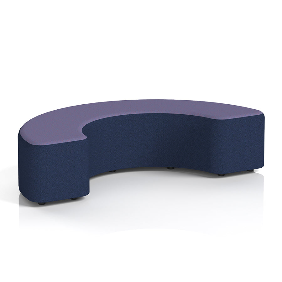 Harlestone Curved Stool in Two Tone - 180 degree curves