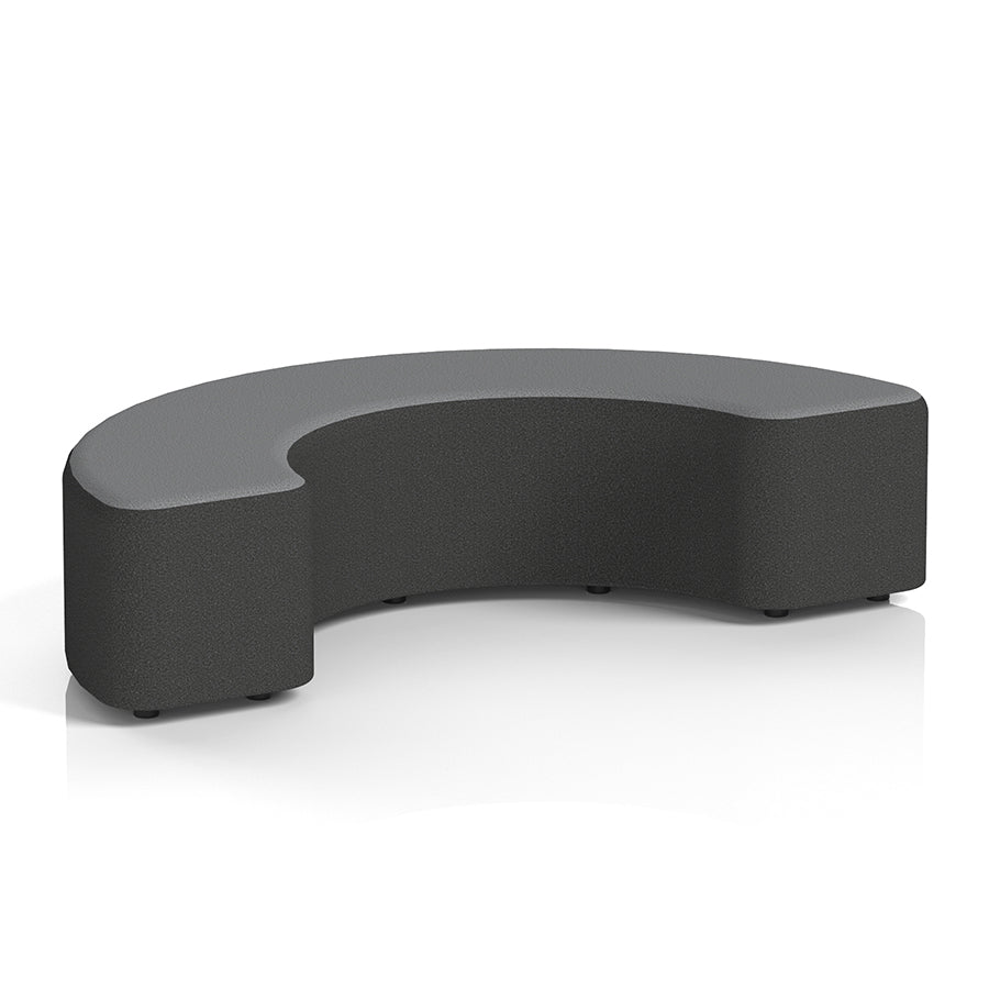Harlestone Curved Stool in Two Tone - 180 degree curves