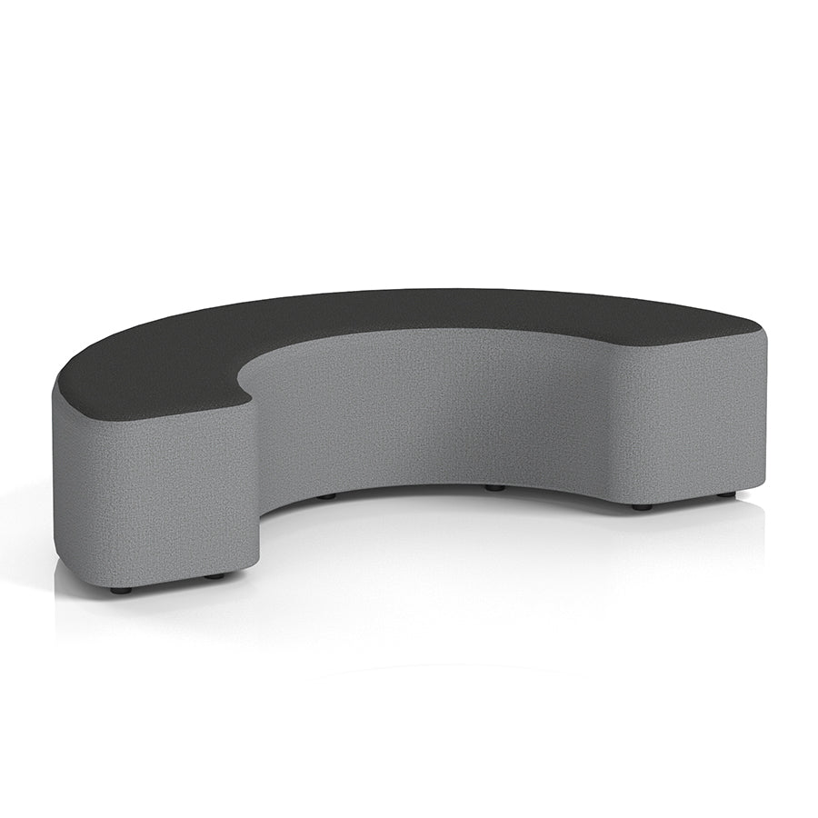 Harlestone Curved Stool in Two Tone - 180 degree curves