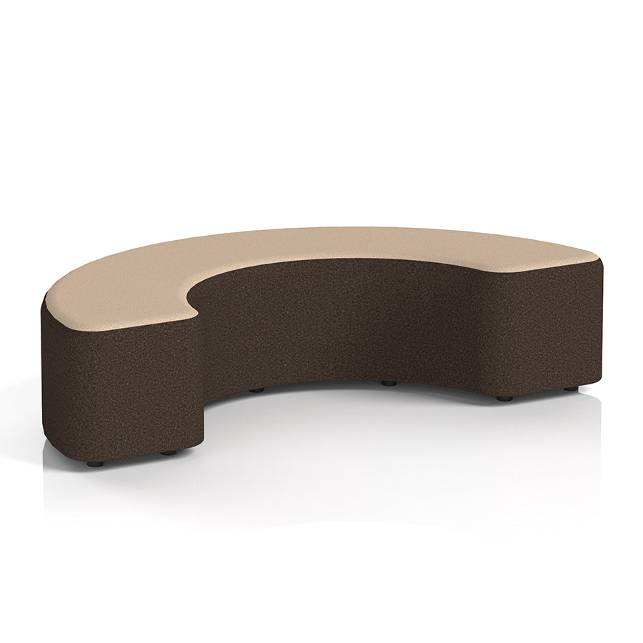 Harlestone Curved Stool in Two Tone - 180 degree curves
