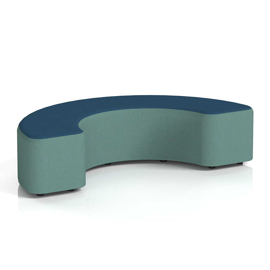 Harlestone Curved Stool in Two Tone - 180 degree curves