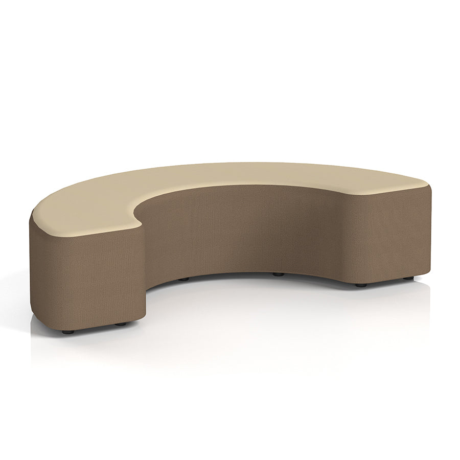 Harlestone Curved Stool in Two Tone - 180 degree curves