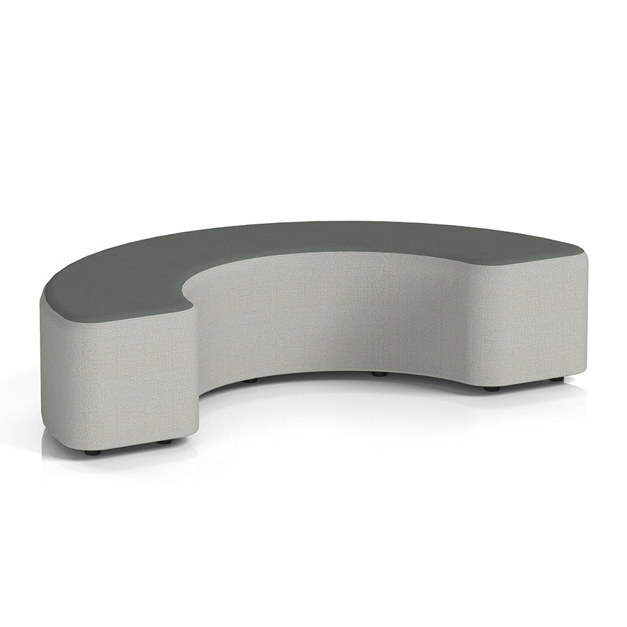 Harlestone Curved Stool in Two Tone - 180 degree curves