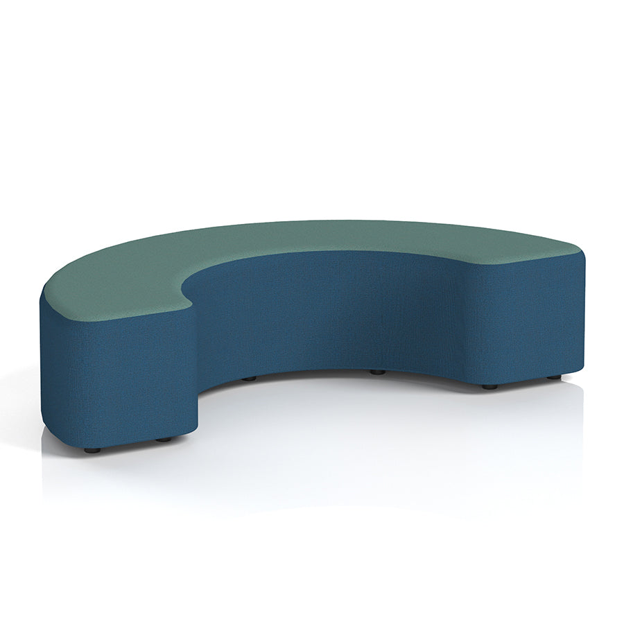 Harlestone Curved Stool in Two Tone - 180 degree curves