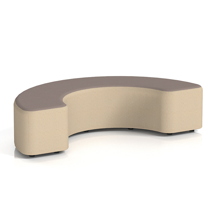 Harlestone Curved Stool in Two Tone - 180 degree curves