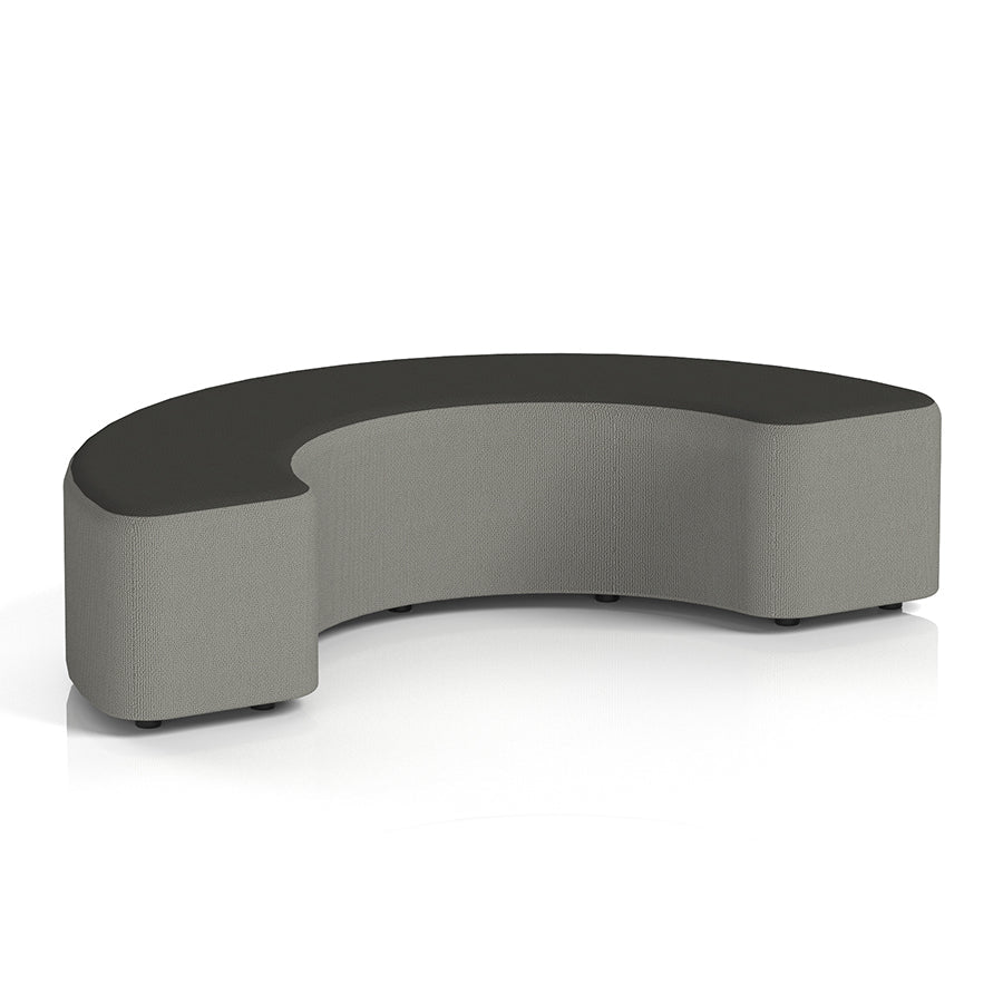 Harlestone Curved Stool in Two Tone - 180 degree curves