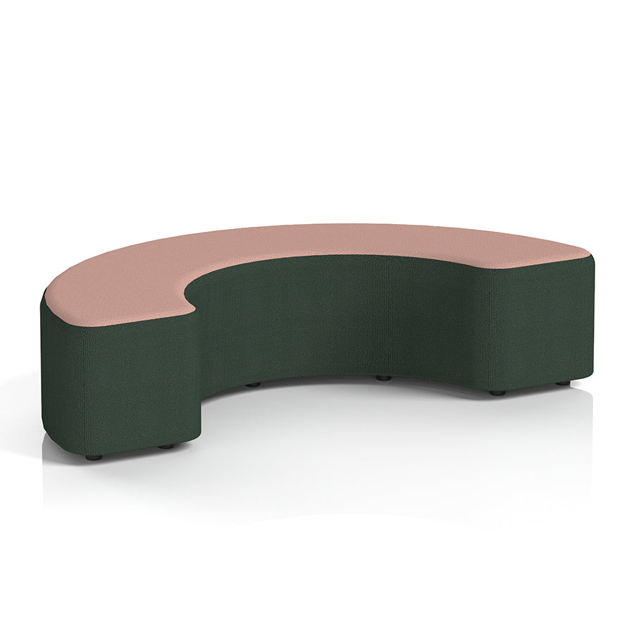 Harlestone Curved Stool in Two Tone - 180 degree curves
