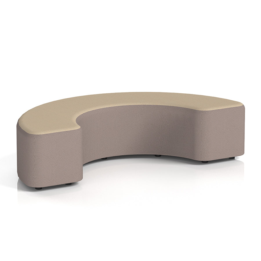 Harlestone Curved Stool in Two Tone - 180 degree curves