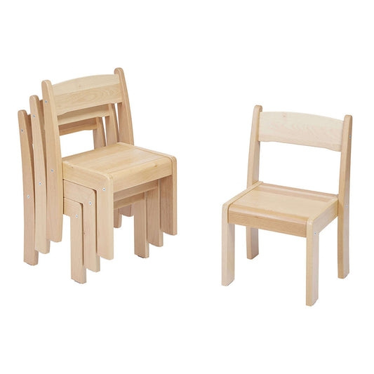 Beechwood Stackable Chairs Natural