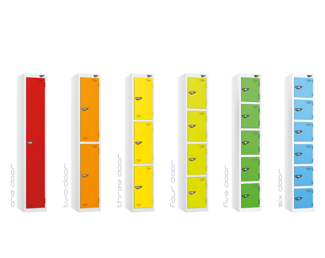 Pure Prime 1 Door Sloping Top Locker H1800xW380xD450mm