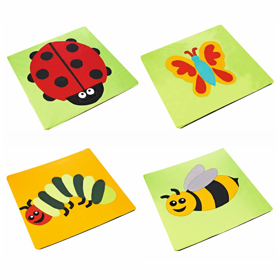 Butterfly, Bee, Caterpillar and Ladybird Mats 1.4m (Set of 4)