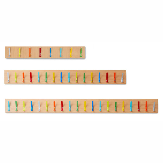 Bubblegum Coat Hooks & Wall Batten - 8, 16 or 20 Hooks