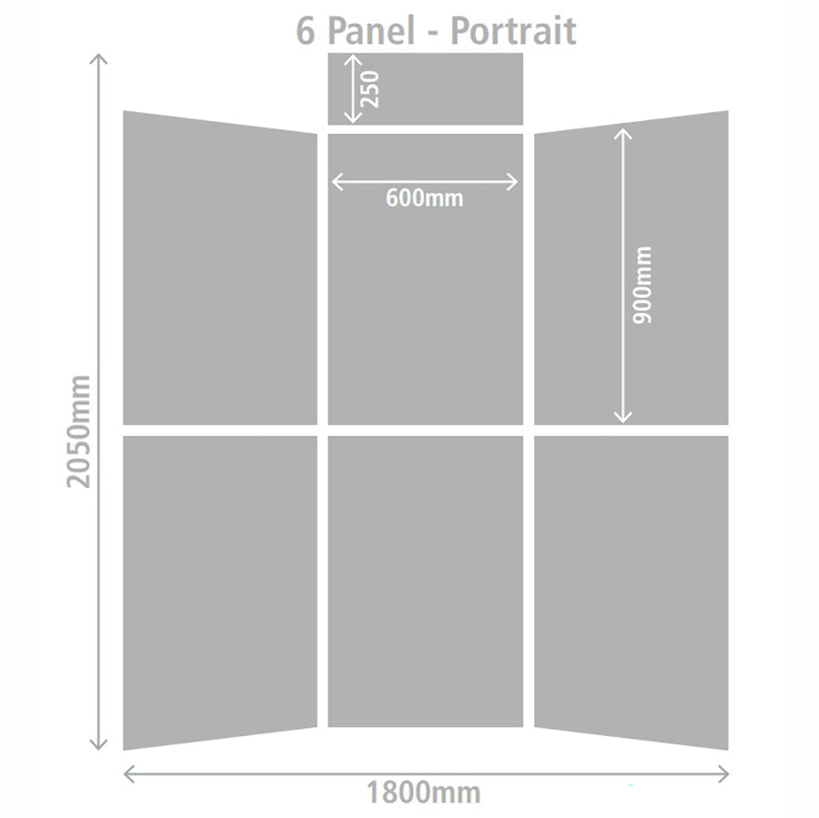 Fold-Up Display Screen - 6 Panels