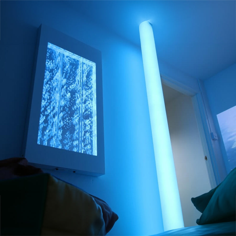 Interactive Sensory Bubble Wall with Dice or Remote Controller