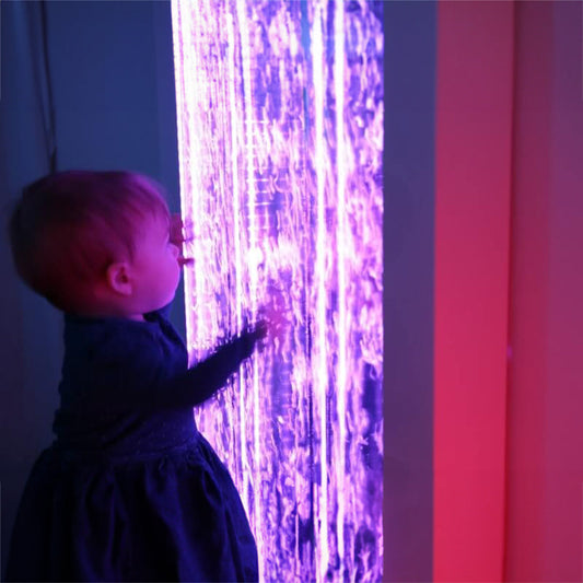 Interactive Sensory Bubble Wall with Dice or Remote Controller