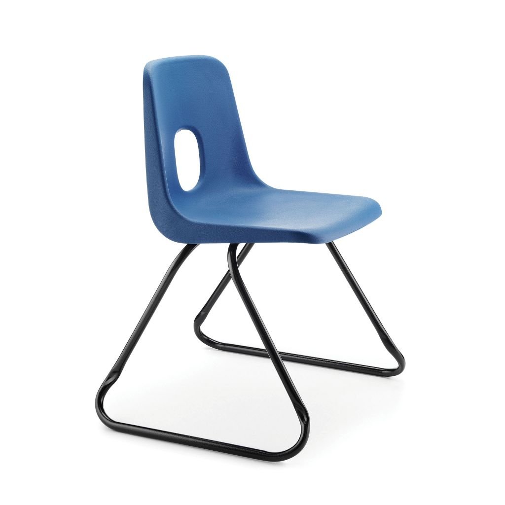 Series E Poly Skid Base Chair Blue CS30471