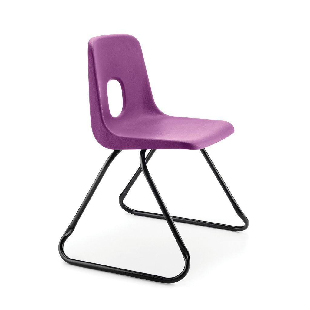 Series E Poly Skid Base Chair Purple CS30471