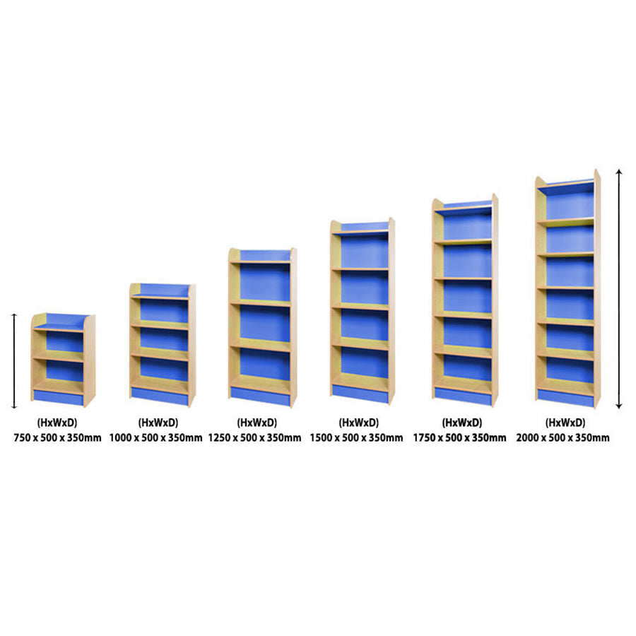 Kubbyclass Slimline Library Bookcase (6 Heights)