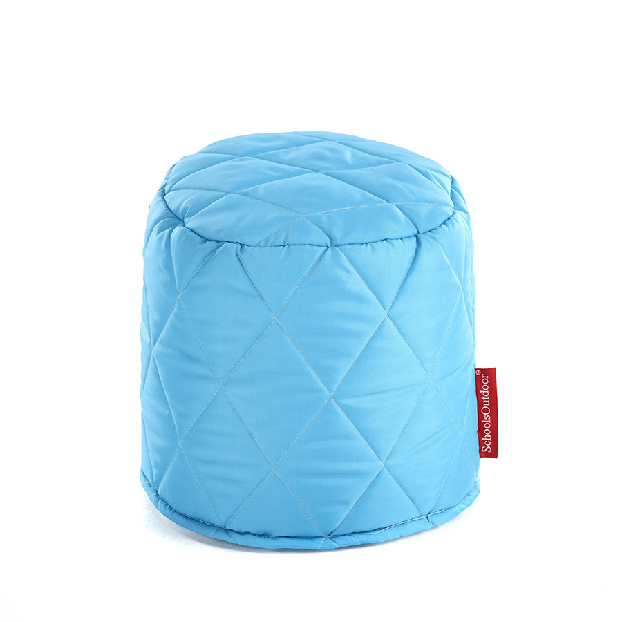 Small Outdoor Quilted Pouffes (Set Of 6)