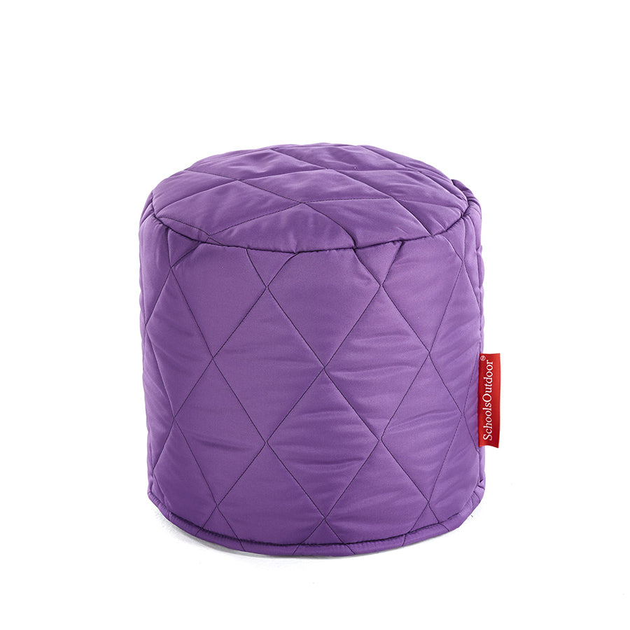 Small Outdoor Quilted Pouffes (Set Of 6)