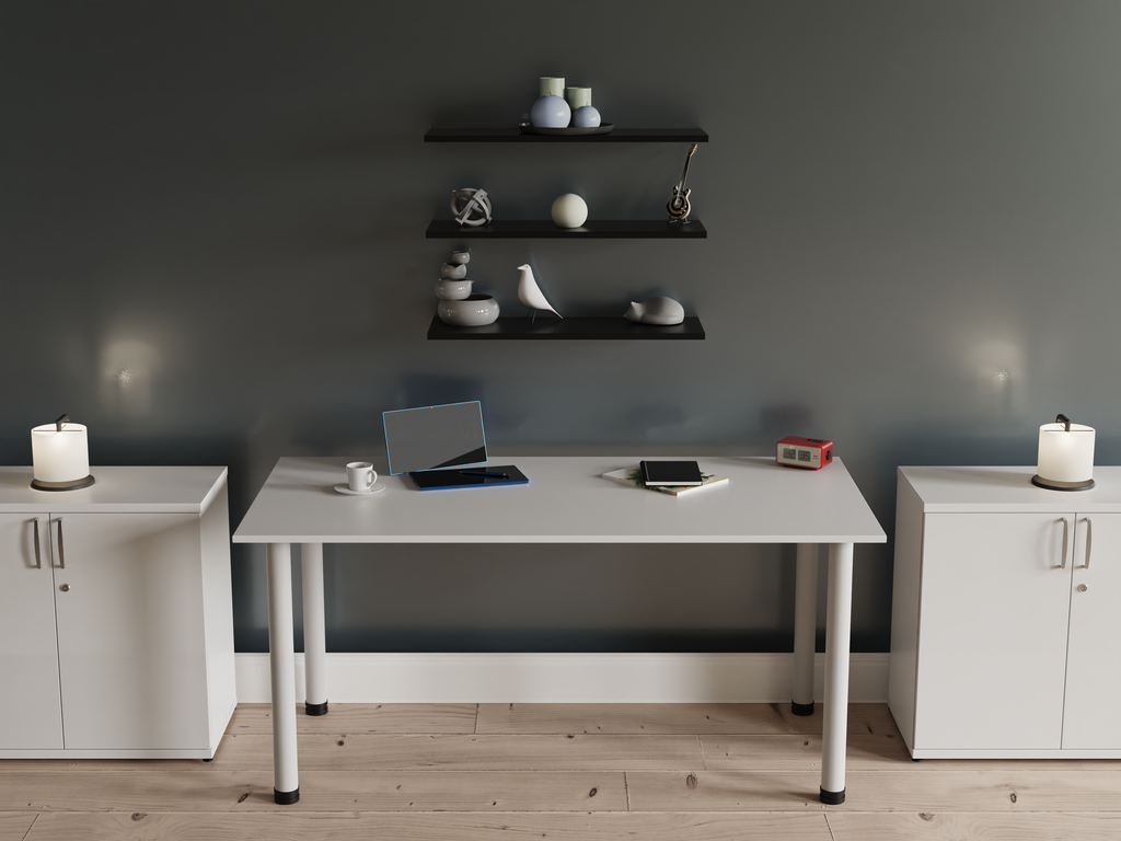 Impulse Deep Desk High Cupboard