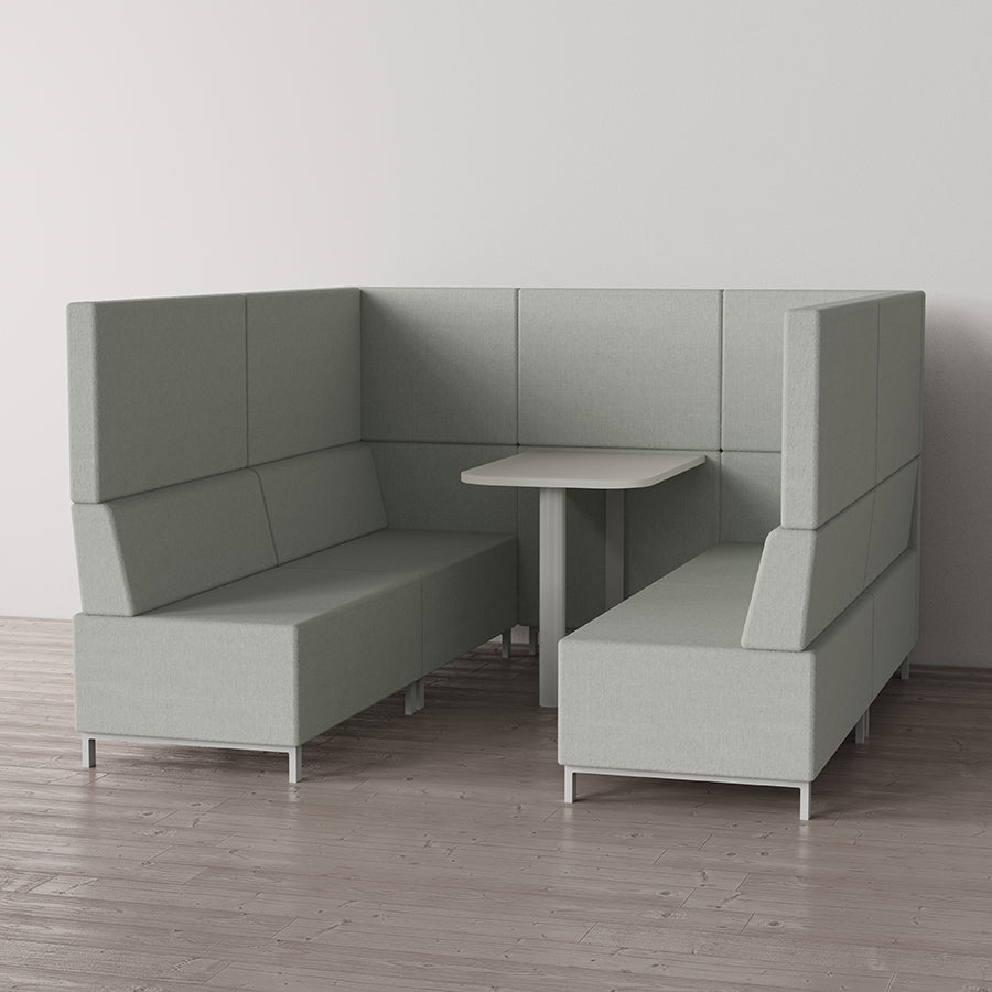 Brixton High Back Meeting Booth 2 Seater