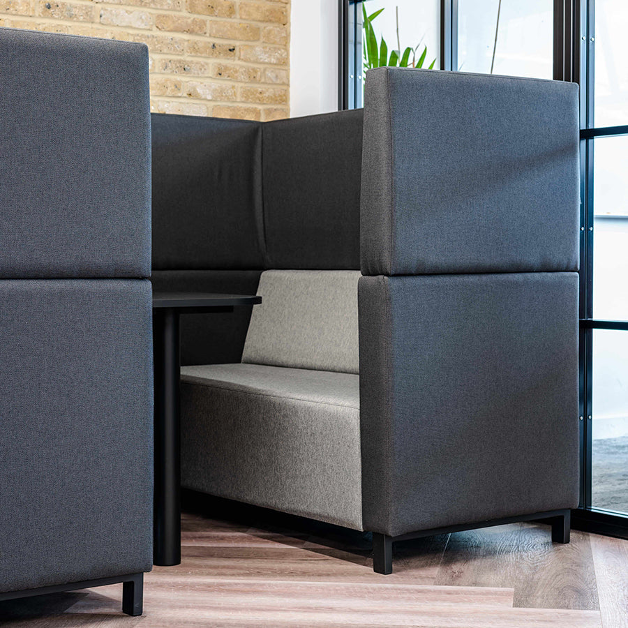 Brixton High Back Meeting Booth 6 Seater