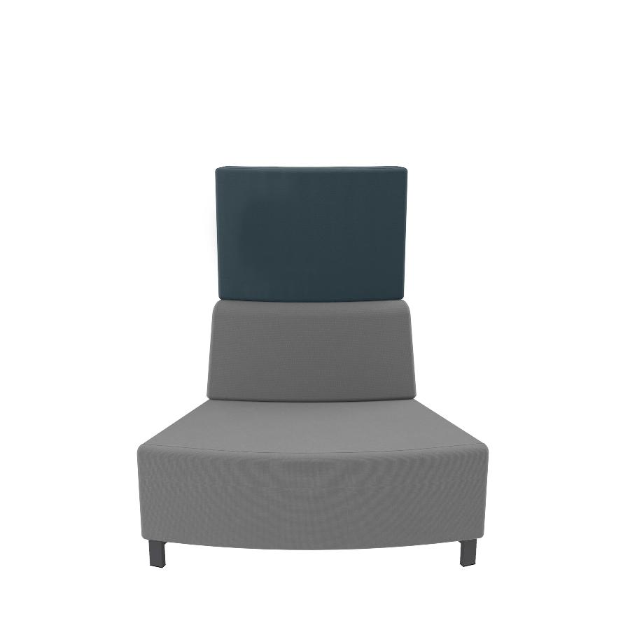 Summit Grand Piano 45° External Radius Curved Corner High Back Modular Sofa GRPN8 CU63924