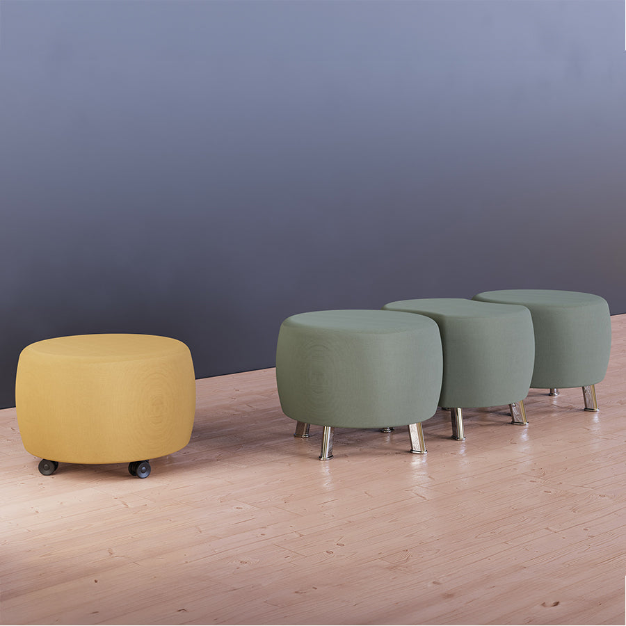 Selby Curved Round Pouf
