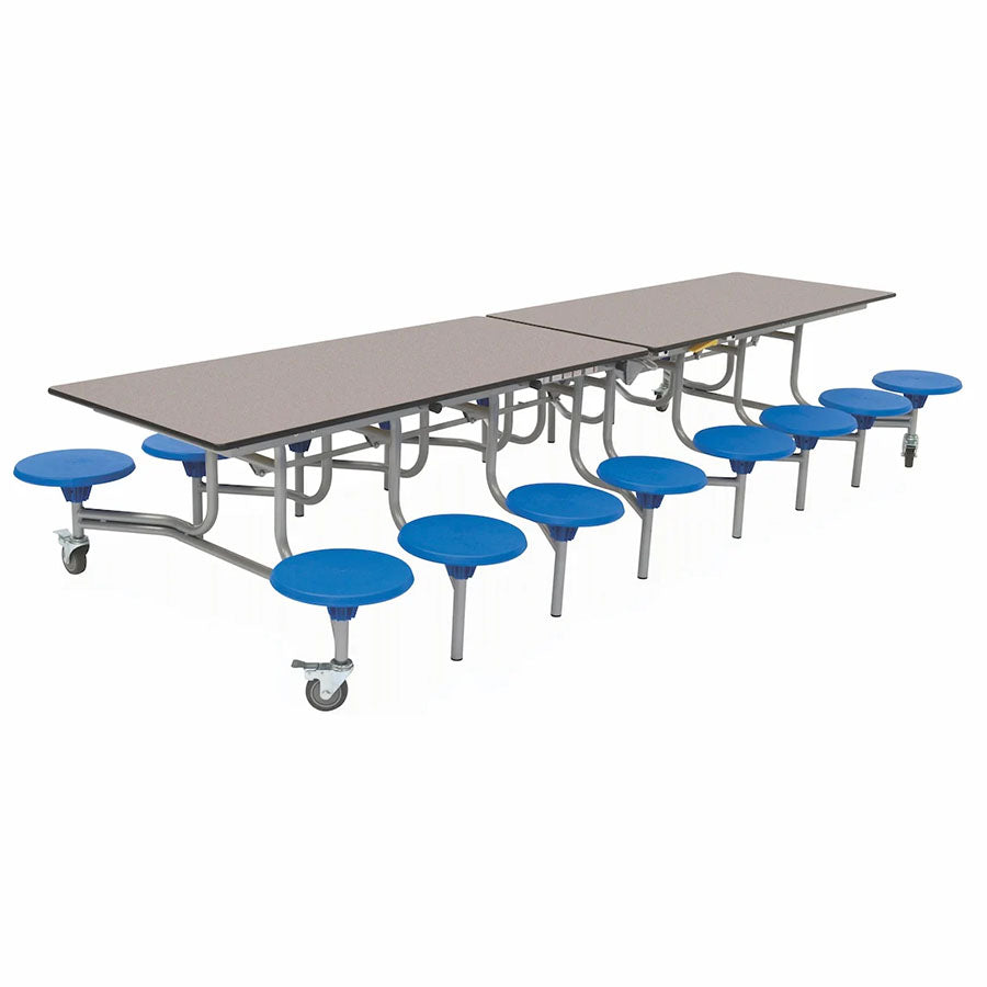Rectangular Mobile Folding Table with 16 Seats