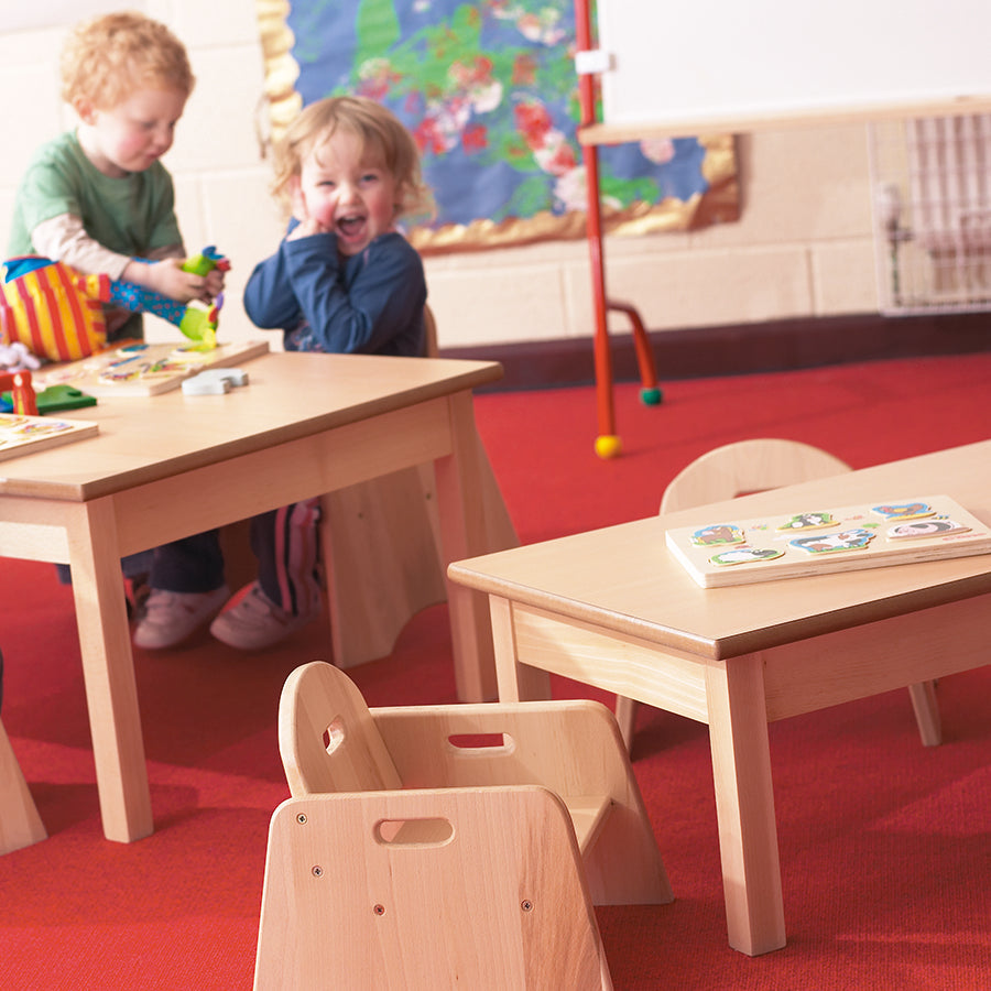 Kinder Small Rectangular Table & 6 Chairs