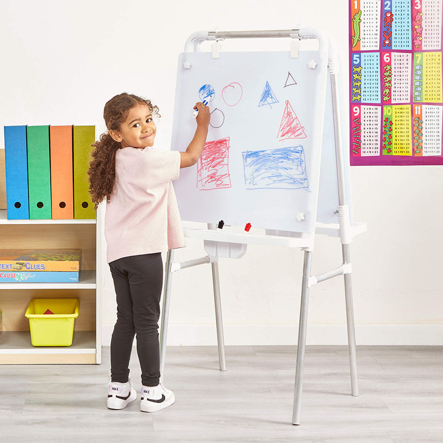 Mix & Match Easels - Clear Perspex or Dry Wipe boards