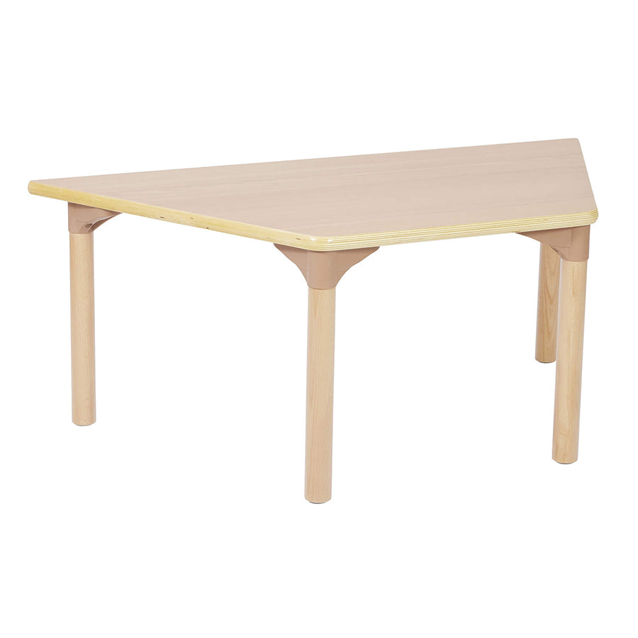 Beechwood Trapezoidal Table